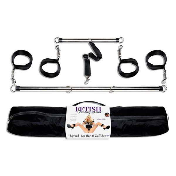 Fetish Fantasy Series Spread 'em Bar & Cuff Set - Club X